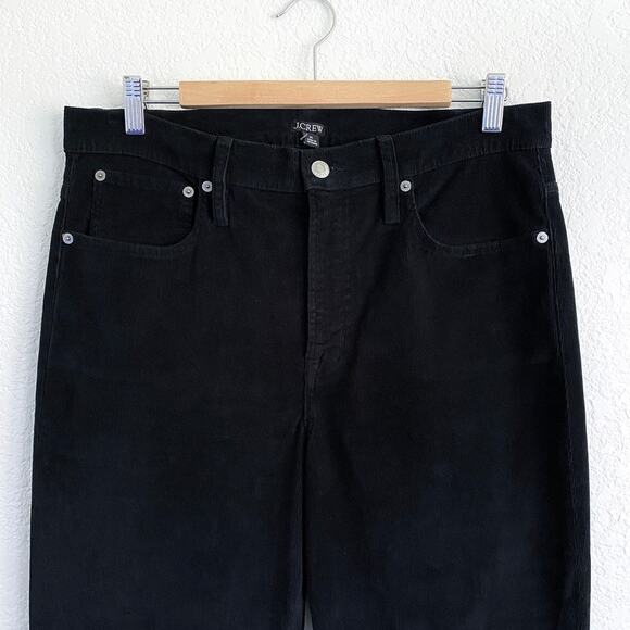 NWT J. Crew Black High Rise 11.5" Straight Leg Corduroy Pant Minimalist Size 31 - Picture 5 of 15